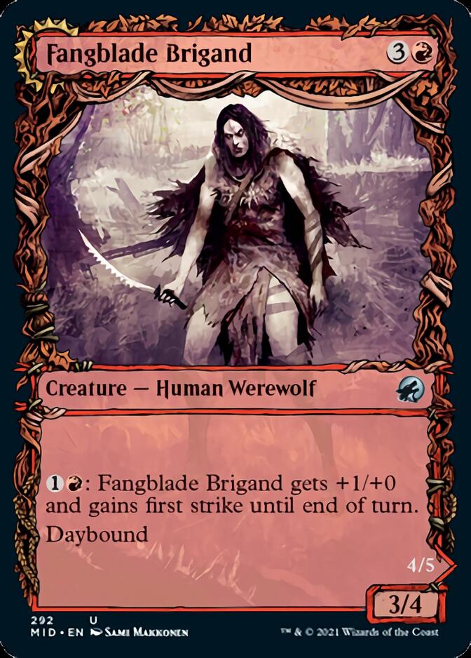 Fangblade Brigand // Fangblade Eviscerator (Showcase) (292) - Innistrad: Midnight Hunt Foil