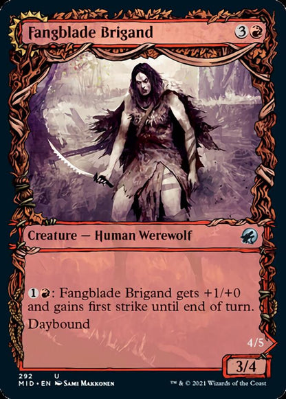 Fangblade Brigand // Fangblade Eviscerator (Showcase) (292) - Innistrad: Midnight Hunt Foil