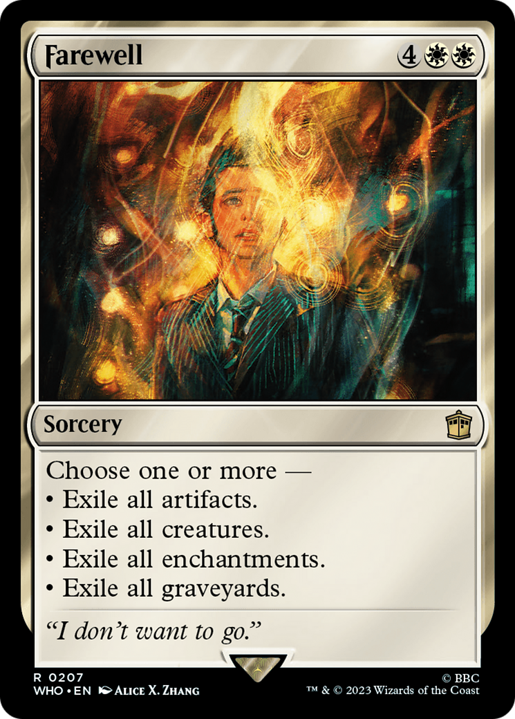 Farewell (207) Foil - Doctor Who