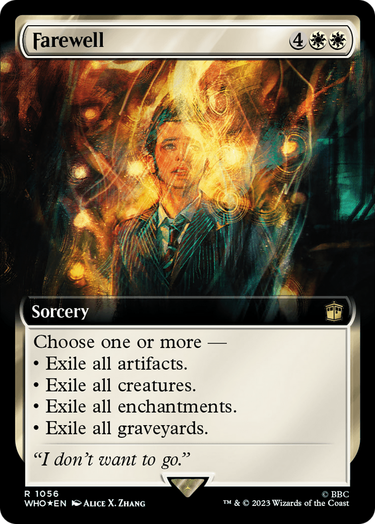 Farewell (Extended Art) (1056) Surge Foil - Doctor Who