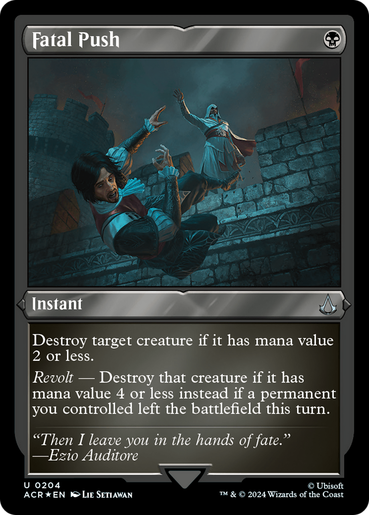 Fatal Push (204) Etched Foil - Assassin's Creed