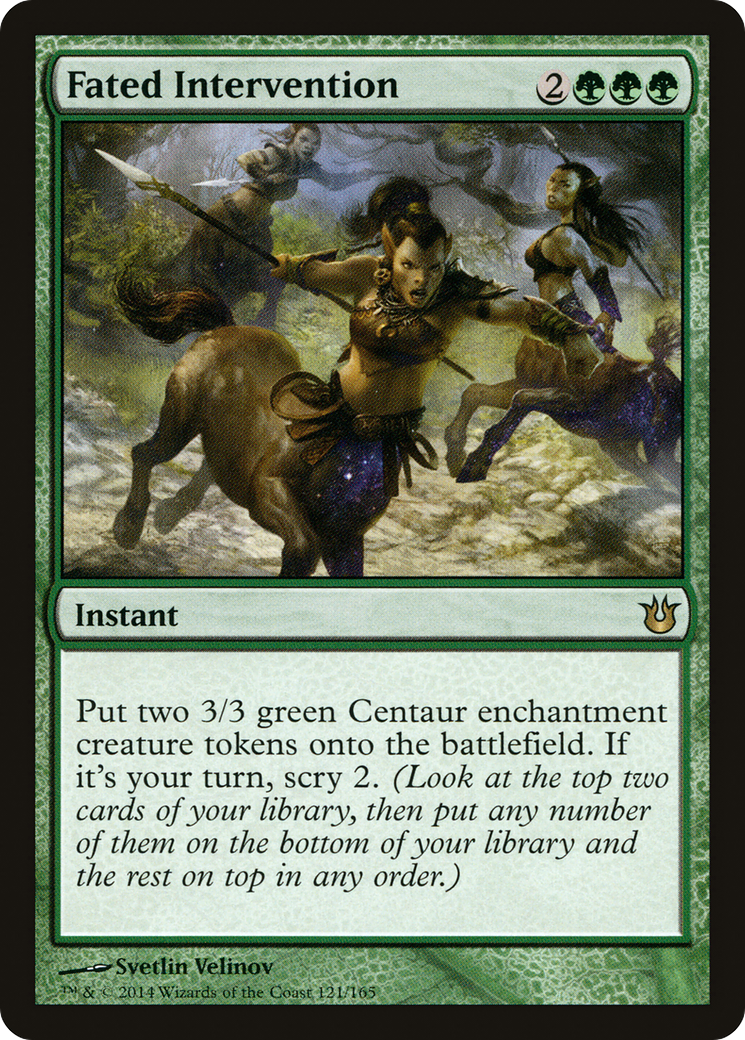 Fated Intervention (121) Foil - Born of the Gods