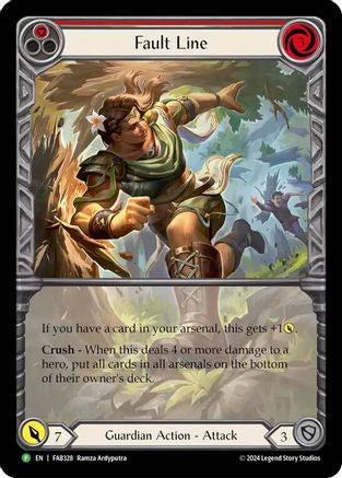 Fault Line (Extended Art) (FAB328) Rainbow Foil - Flesh and Blood: Promo Cards