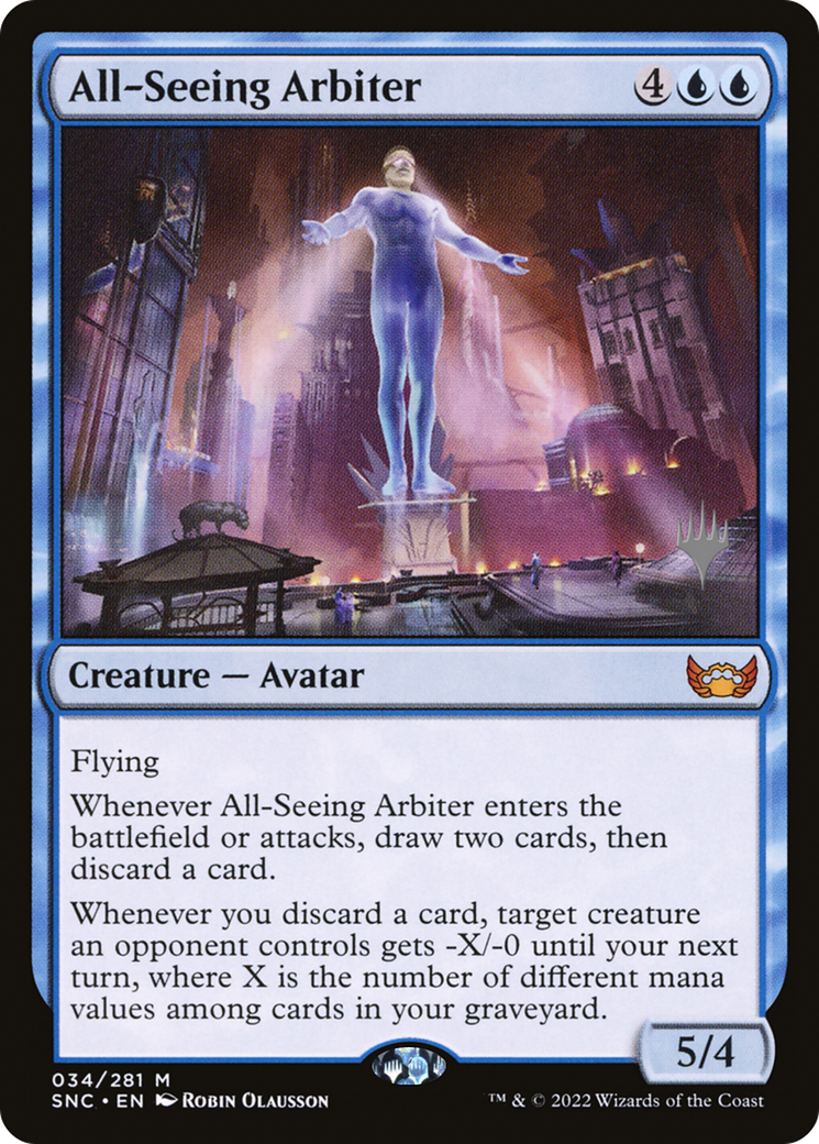 All-Seeing Arbiter (Promo Pack) [Streets of New Capenna Promos] | Silver Goblin