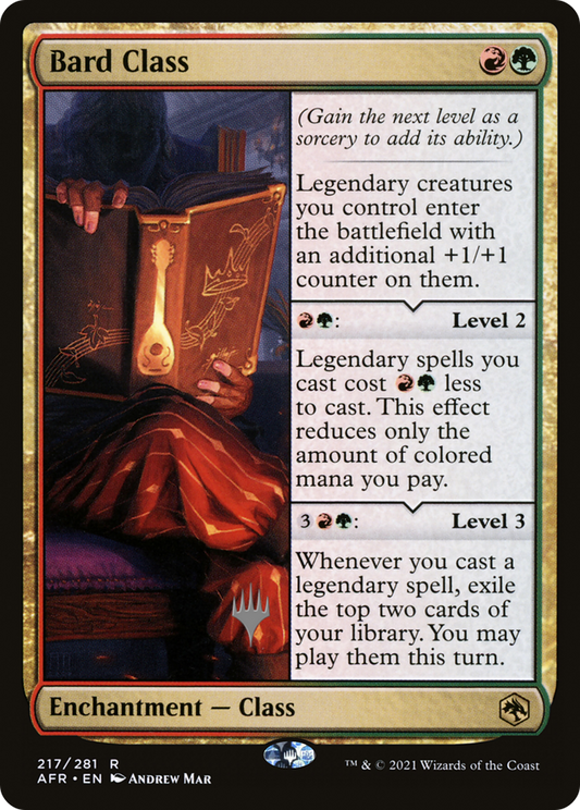 Bard Class (Promo Pack) [Dungeons & Dragons: Adventures in the Forgotten Realms Promos] Foil