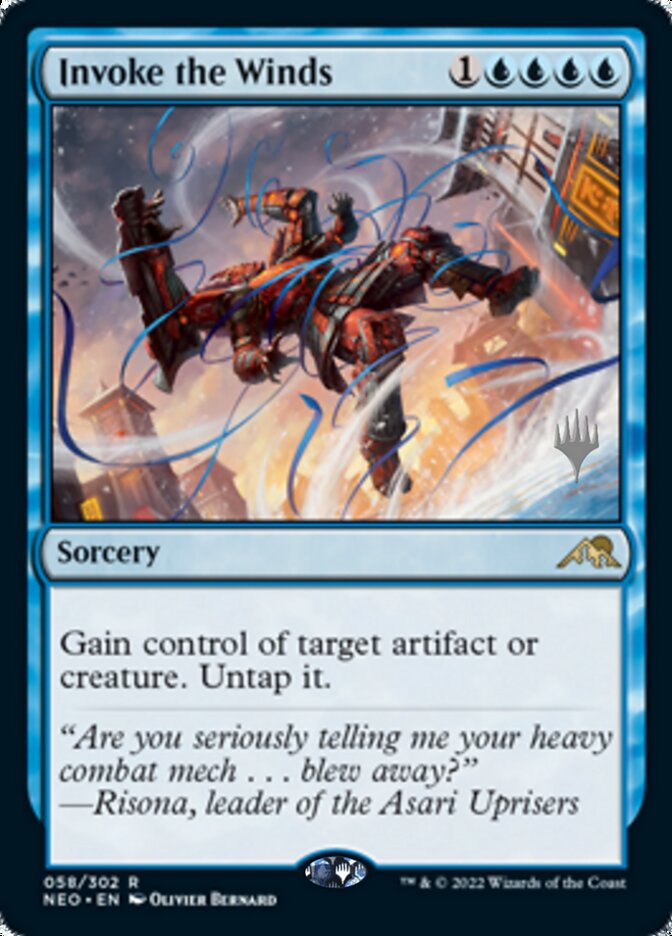 Invoke the Winds (Promo Pack) [Kamigawa: Neon Dynasty Promos] | Silver Goblin