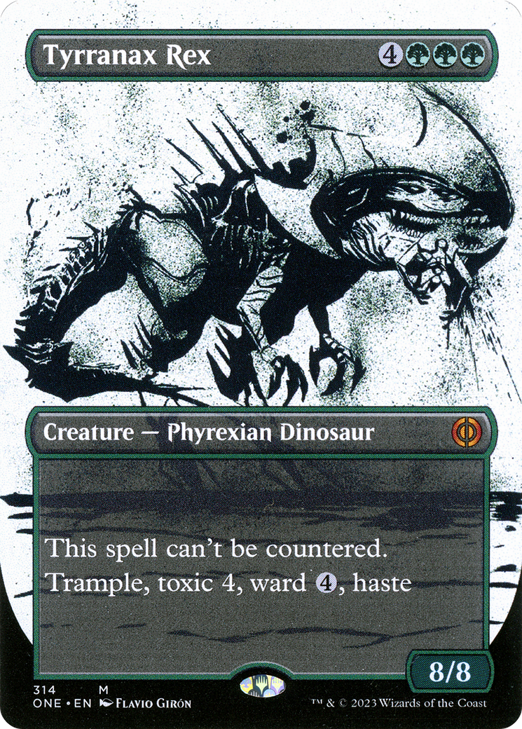 Tyrranax Rex (Borderless Ichor) [Phyrexia: All Will Be One] | Silver Goblin