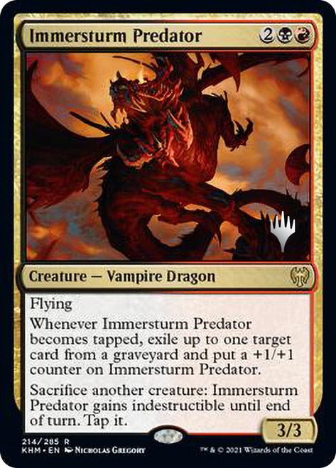 Immersturm Predator (Promo Pack) [Kaldheim Promos] | Silver Goblin