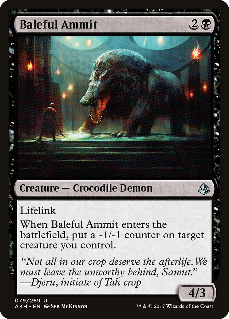 Baleful Ammit [Amonkhet] Foil