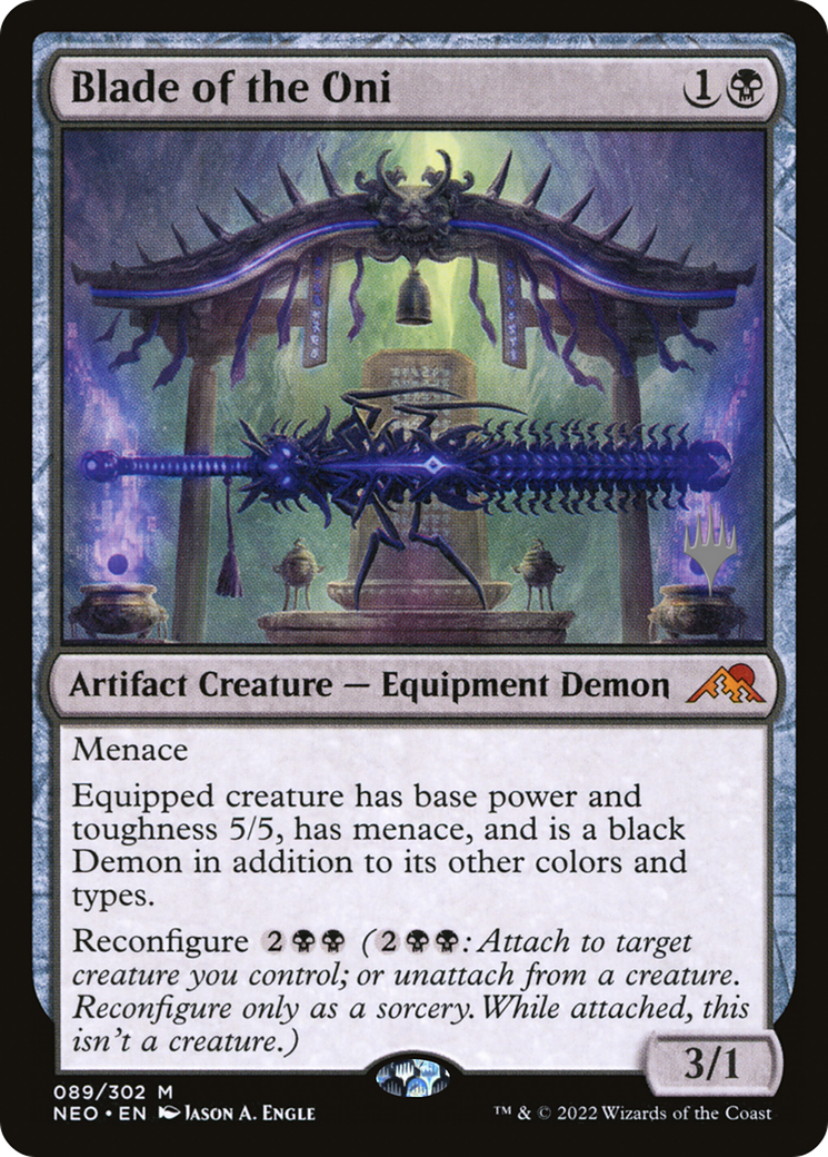 Blade of the Oni (Promo Pack) [Kamigawa: Neon Dynasty Promos] Foil