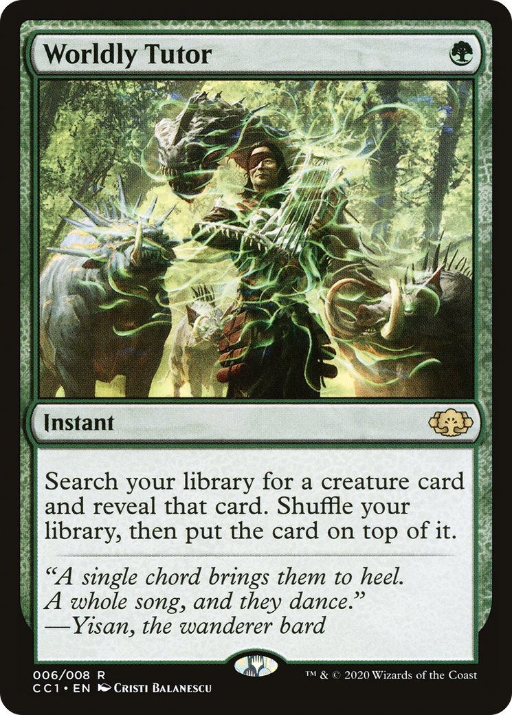 Worldly Tutor [Commander Collection: Green] Foil