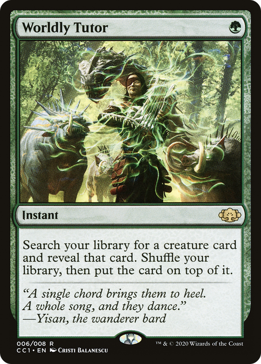 Worldly Tutor [Commander Collection: Green] Foil