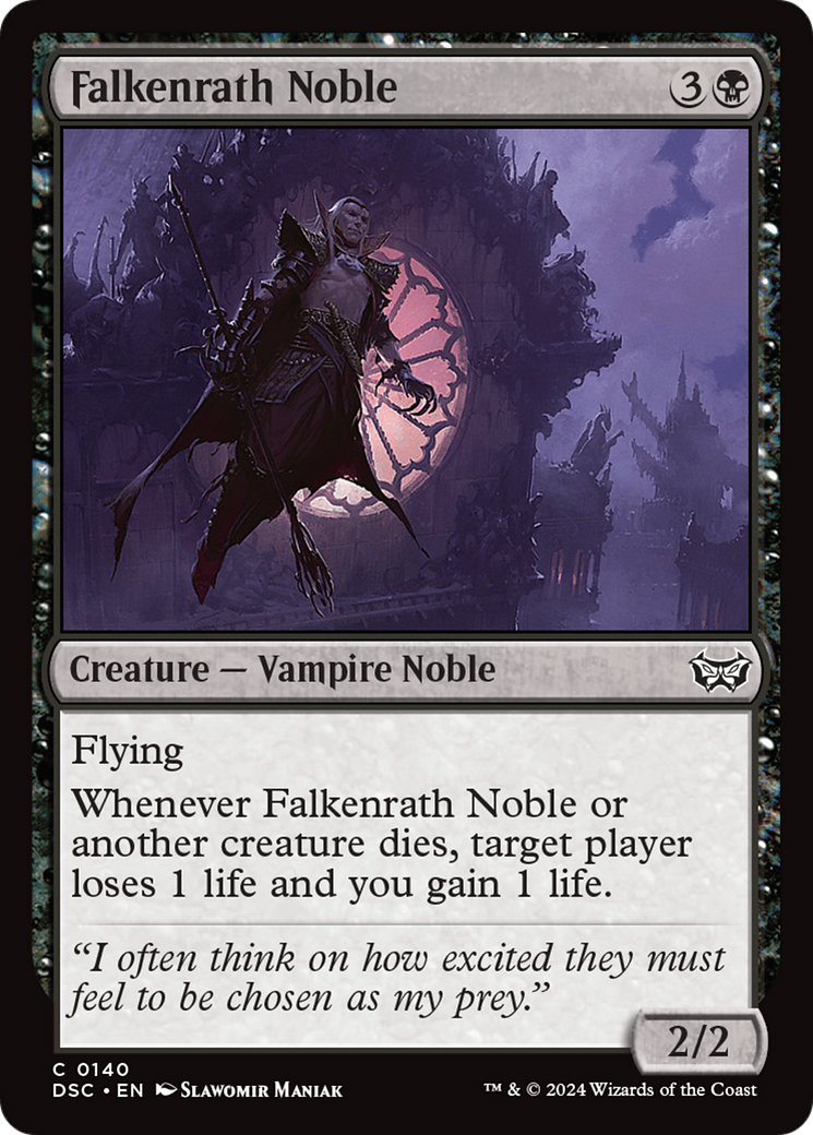 Falkenrath Noble [Duskmourn: House of Horror Commander] | Silver Goblin