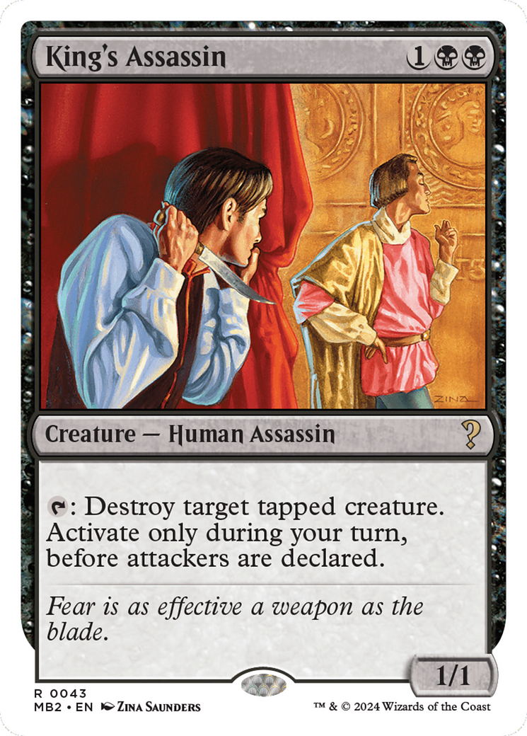 King's Assassin (White Border) (043) - Mystery Booster 2