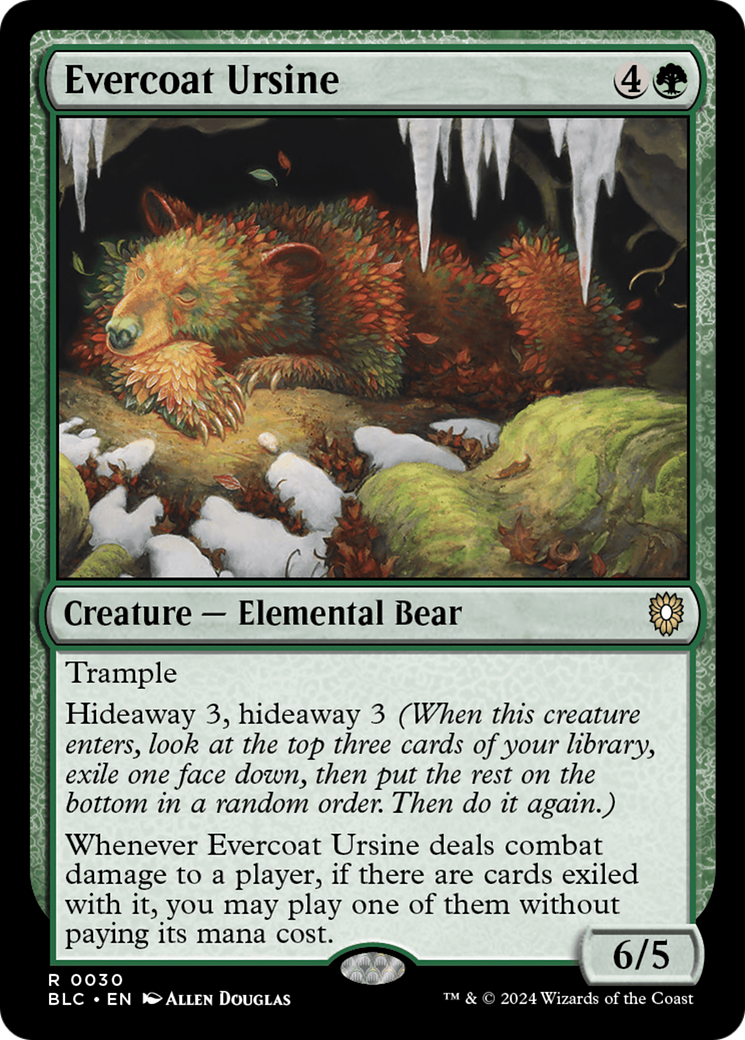 Evercoat Ursine [Bloomburrow Commander] | Silver Goblin