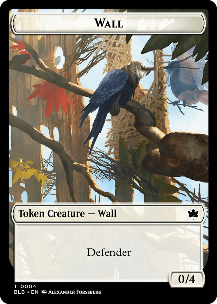 Wall Token [Bloomburrow Tokens] | Silver Goblin