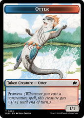 Otter // Thornplate Intimidator Double-Sided Token [Bloomburrow Tokens] | Silver Goblin