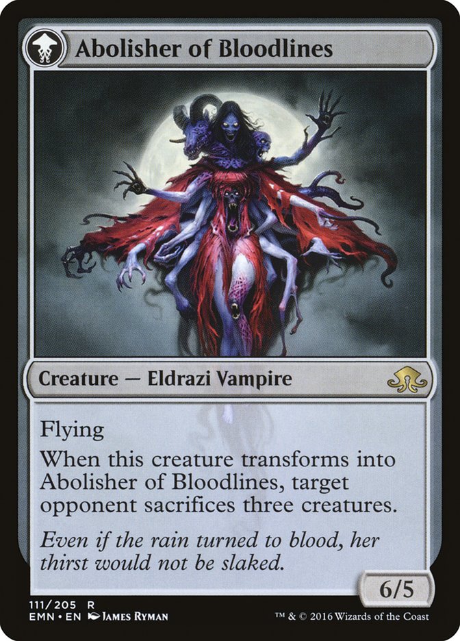 Voldaren Pariah // Abolisher of Bloodlines [Eldritch Moon] Foil