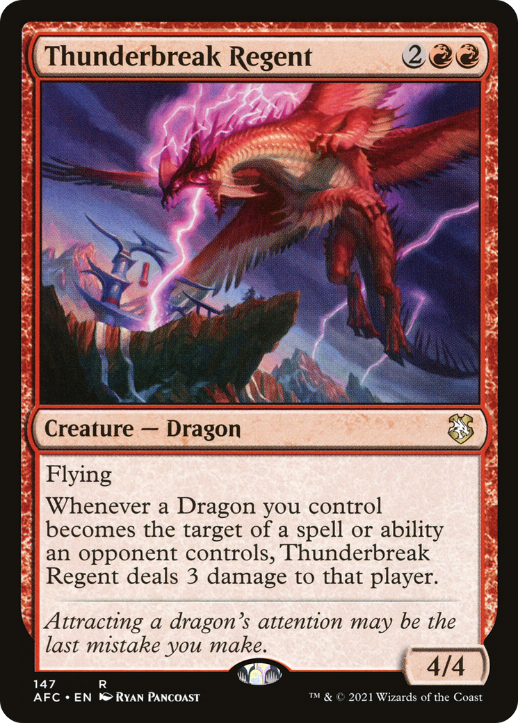 Thunderbreak Regent [Dungeons & Dragons: Adventures in the Forgotten Realms Commander]