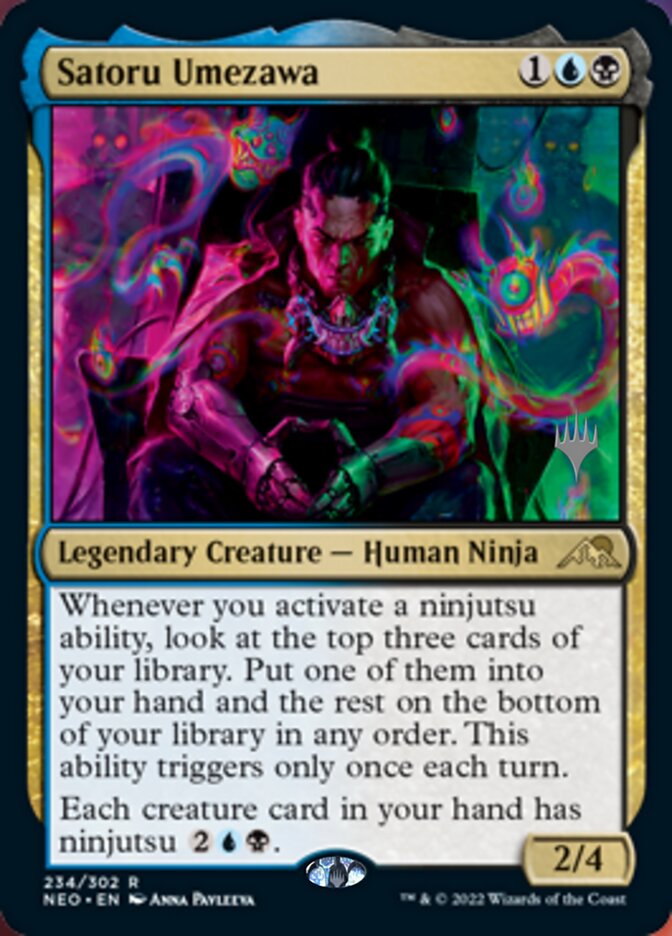 Satoru Umezawa (Promo Pack) [Kamigawa: Neon Dynasty Promos] | Silver Goblin