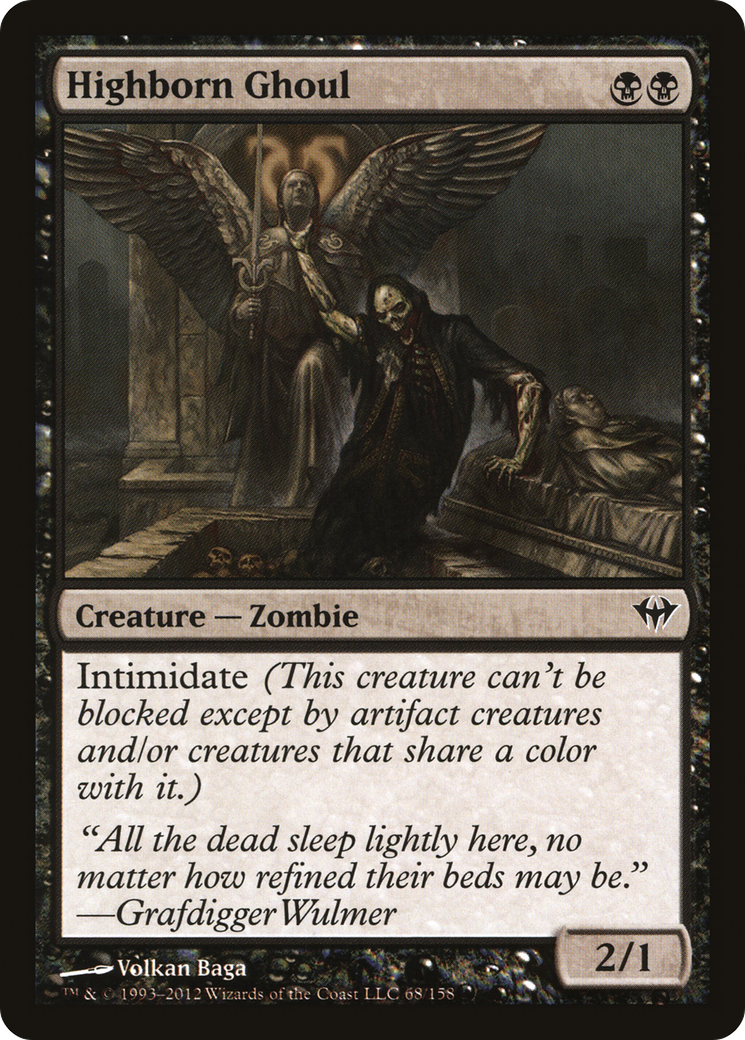 Highborn Ghoul [Dark Ascension] Foil