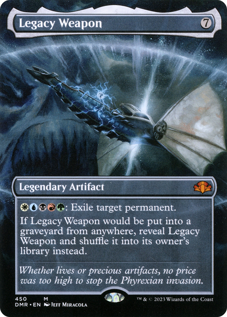 Legacy Weapon (Borderless Alternate Art) [Dominaria Remastered] | Silver Goblin