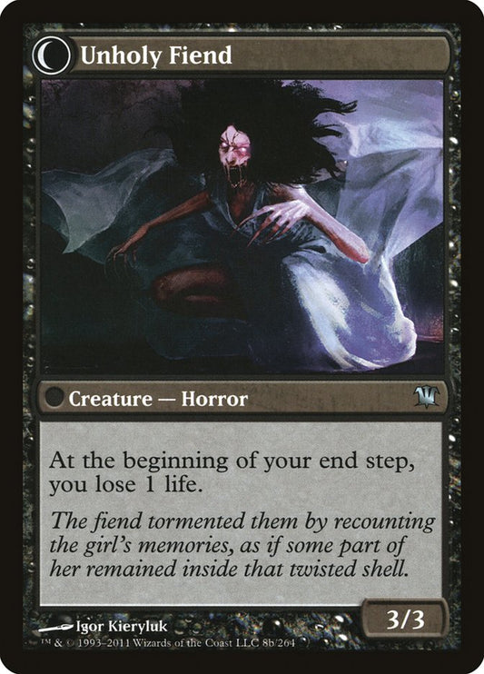 Cloistered Youth // Unholy Fiend [Innistrad] Foil