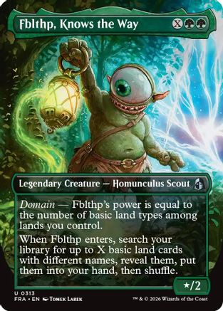 Fblthp, Knows the Way (Borderless Echoed Pairs) (313) Foil - Reality Fracture