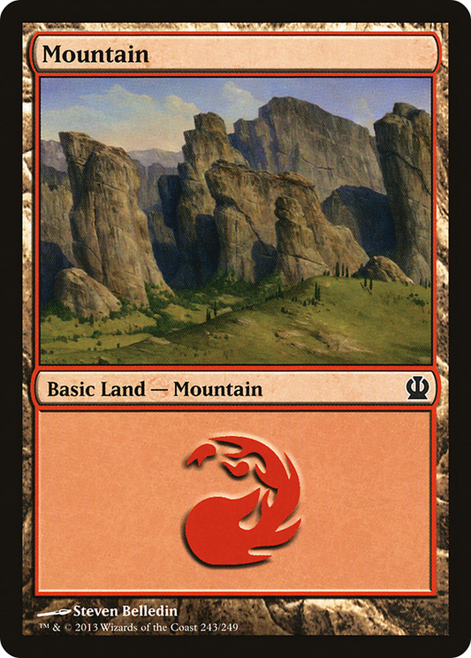 Mountain (243) [Theros] Foil