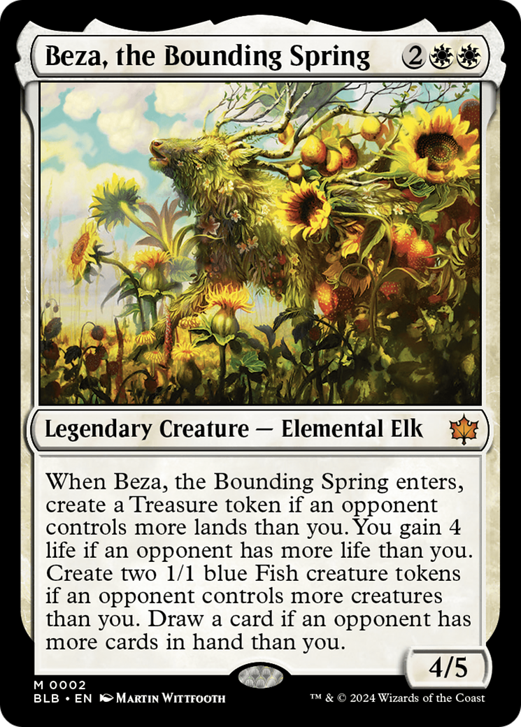 Beza, the Bounding Spring [Bloomburrow] Foil