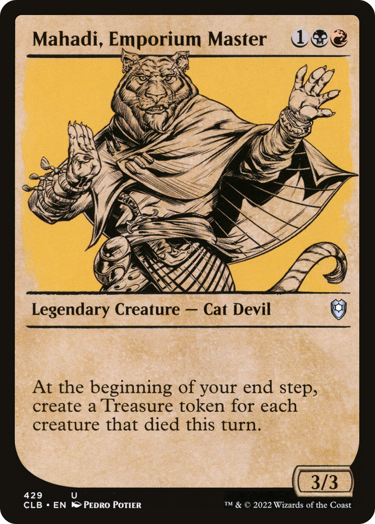 Mahadi, Emporium Master (Showcase) (429) Foil - Commander Legends: Battle for Baldur's Gate