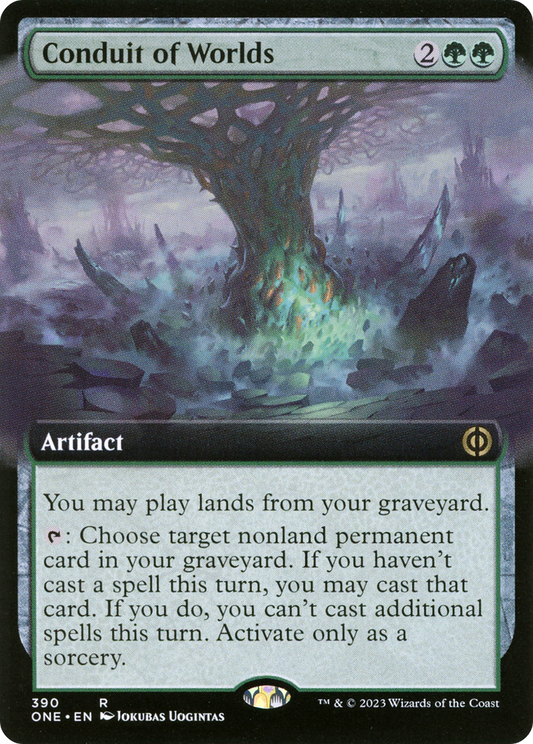 Conduit of Worlds (Extended Art) [Phyrexia: All Will Be One] Foil