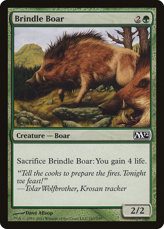 Brindle Boar [Magic 2012] Foil