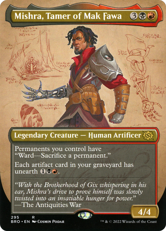 Mishra, Tamer of Mak Fawa (Borderless Alternate Art) [The Brothers' War] Foil