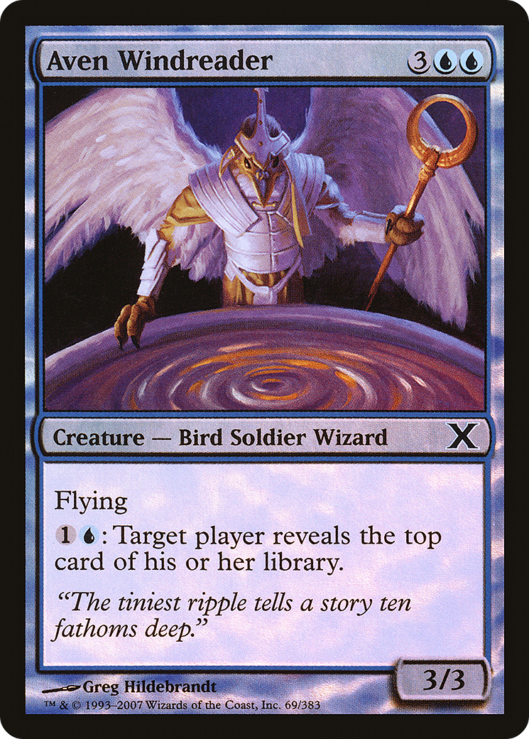 Aven Windreader (69) Foil - Tenth Edition
