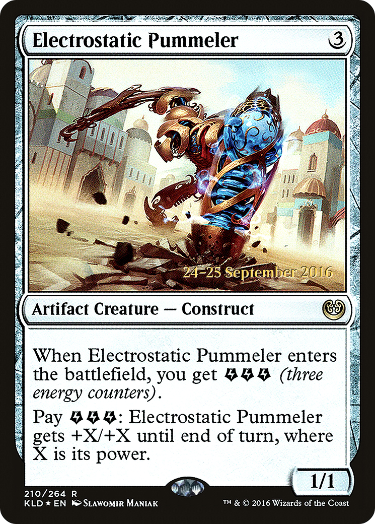 Electrostatic Pummeler [Kaladesh Prerelease Promos] | Silver Goblin