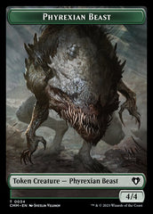 Treasure // Phyrexian Beast Double-Sided Token [Commander Masters Tokens] | Silver Goblin