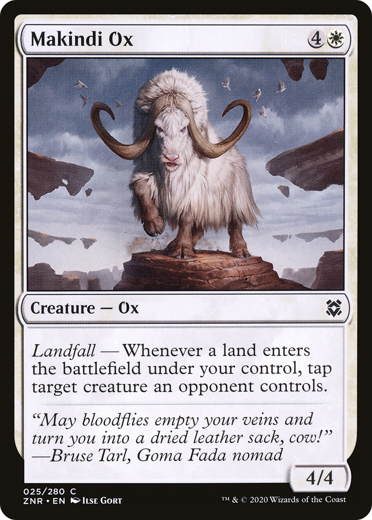 Makindi Ox [Zendikar Rising] Foil