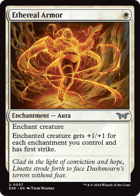 Ethereal Armor [Duskmourn: House of Horror] Foil