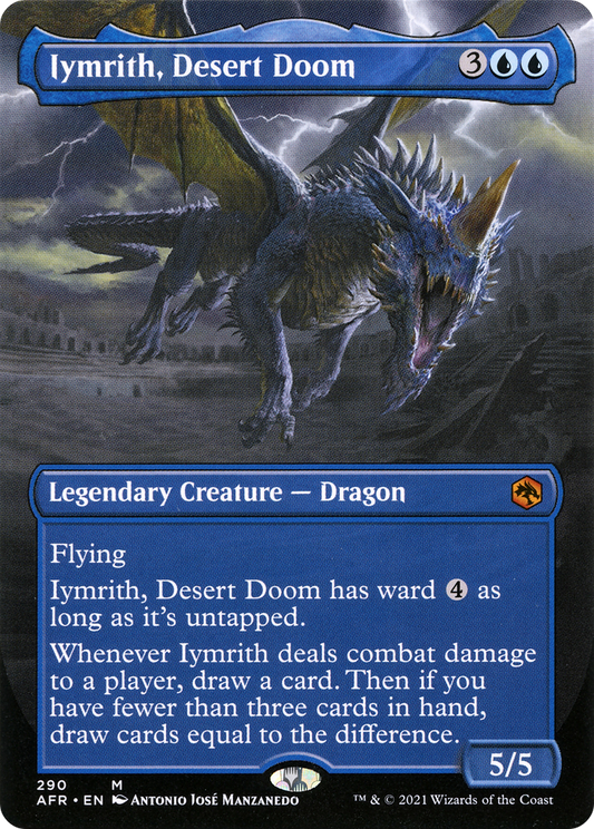 Iymrith, Desert Doom (Borderless Alternate Art) [Dungeons & Dragons: Adventures in the Forgotten Realms] Foil