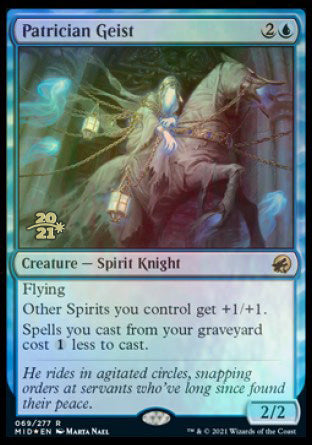 Patrician Geist [Innistrad: Midnight Hunt Prerelease Promos] | Silver Goblin