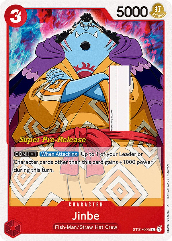 Jinbe [Super Pre-Release Starter Deck: Straw Hat Crew] | Silver Goblin