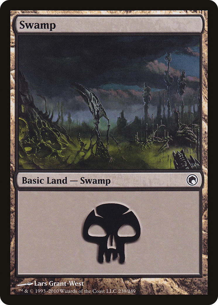 Swamp (239) [Scars of Mirrodin] Foil