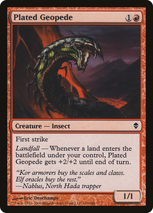 Plated Geopede [Zendikar] Foil