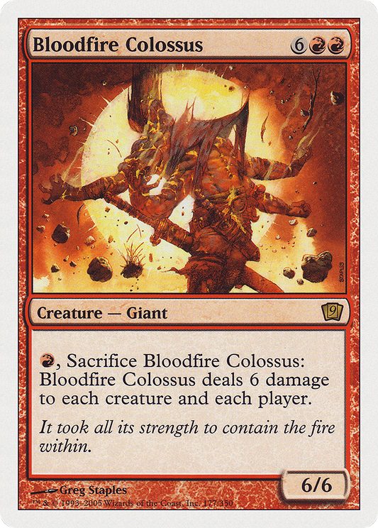 Bloodfire Colossus (177) - Ninth Edition