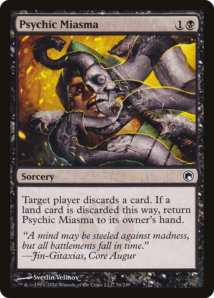 Psychic Miasma [Scars of Mirrodin] | Silver Goblin