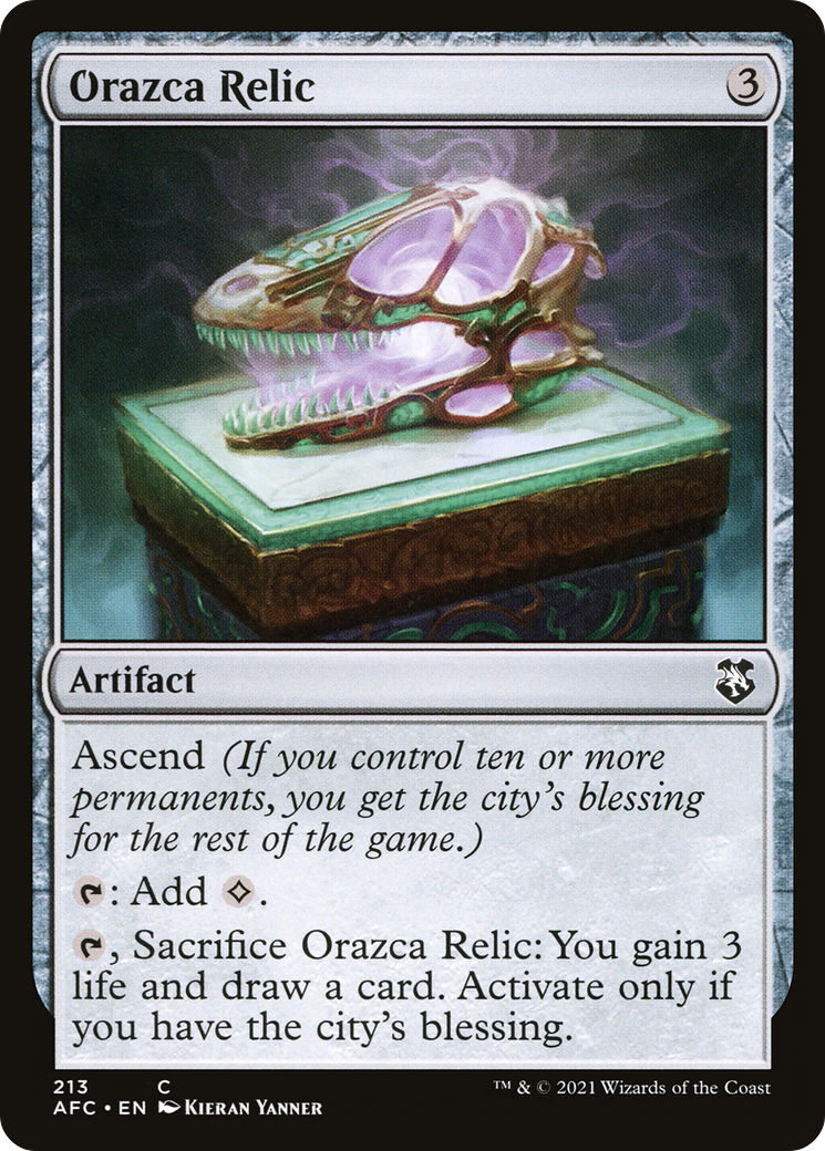 Orazca Relic [Dungeons & Dragons: Adventures in the Forgotten Realms Commander] | Silver Goblin