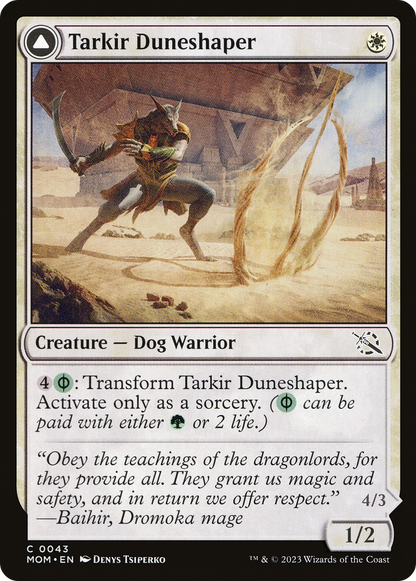 Tarkir Duneshaper // Burnished Dunestomper [March of the Machine] Foil