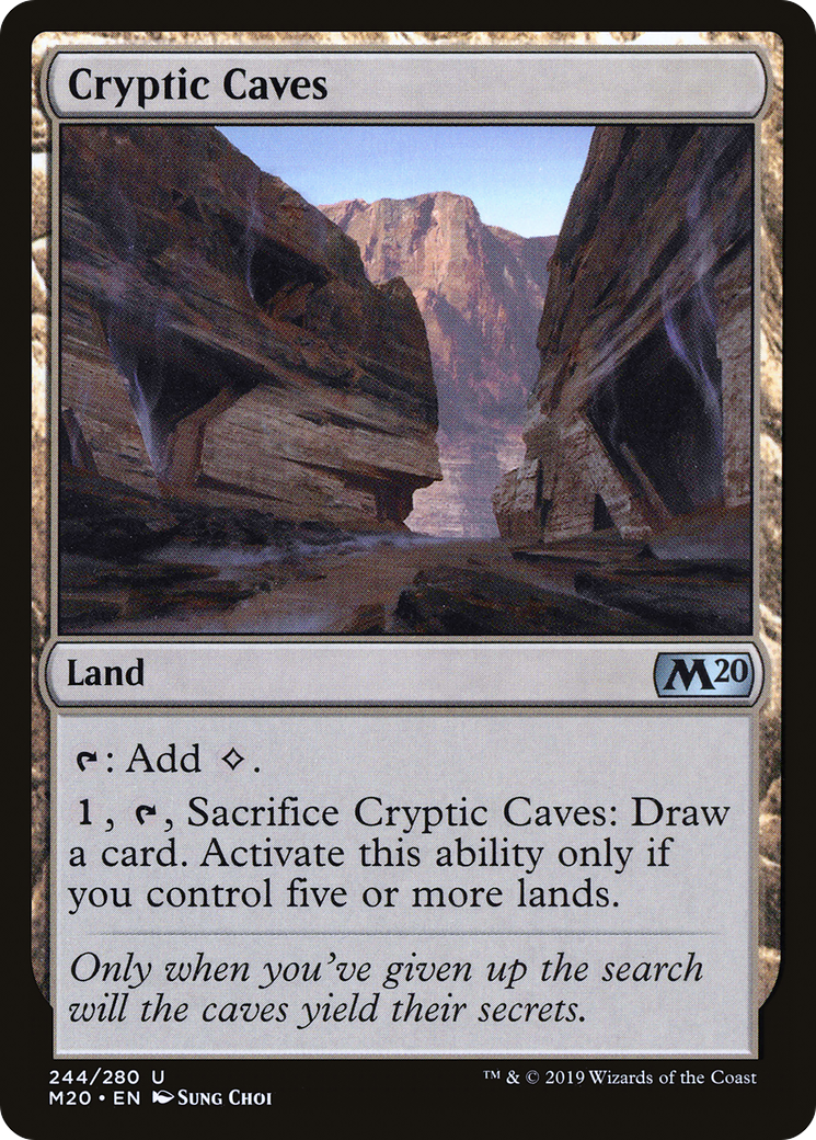 Cryptic Caves [Core Set 2020] Foil