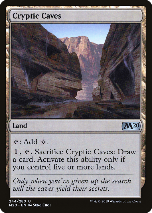 Cryptic Caves [Core Set 2020] Foil